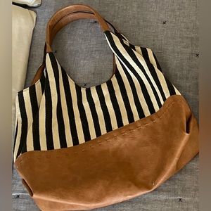 Striped purse